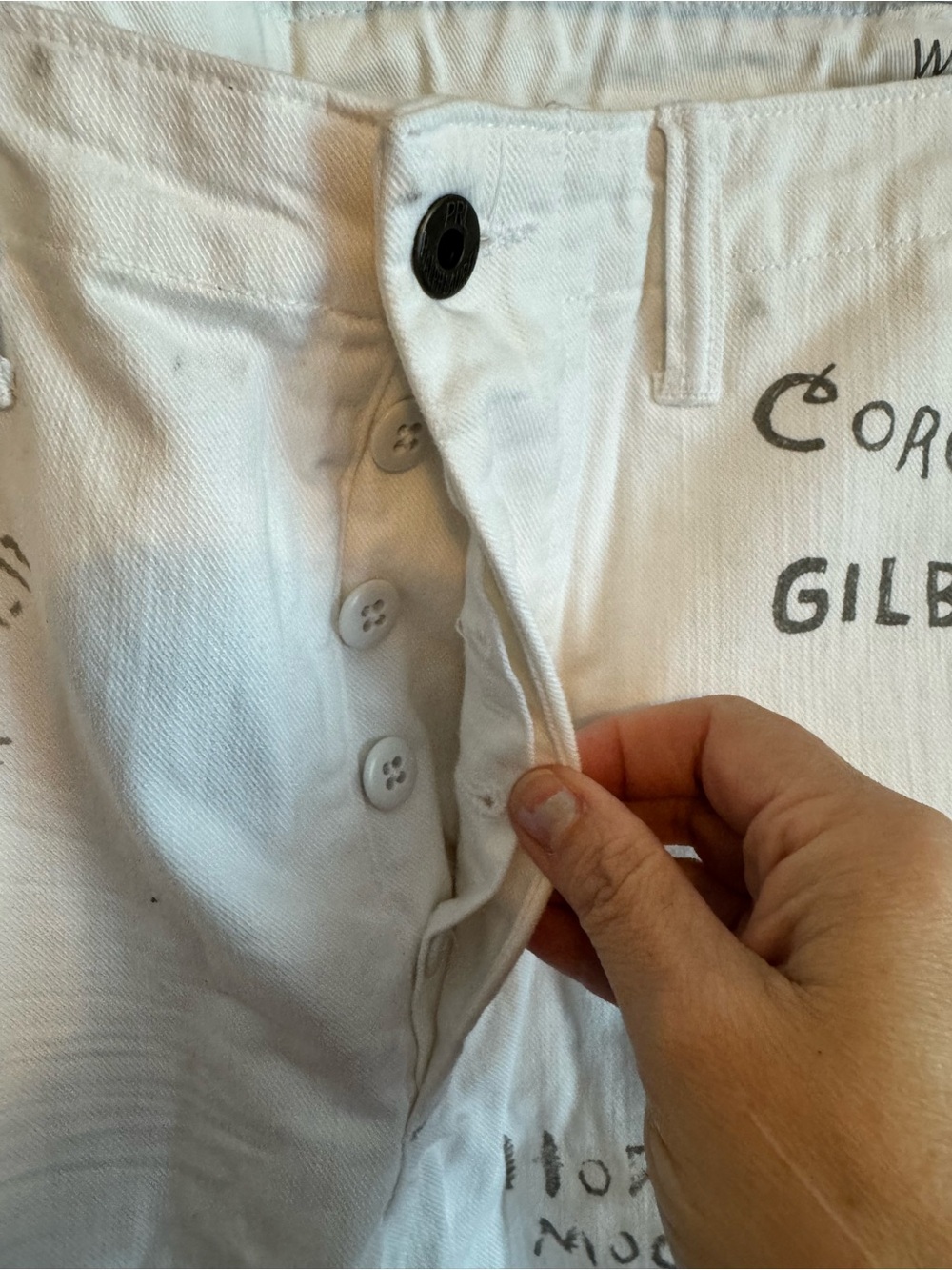 Polo Ralph Lauren White Island Graphic G.I. Chino Tapered Cutoff Pants 36 - Picture 6 of 16